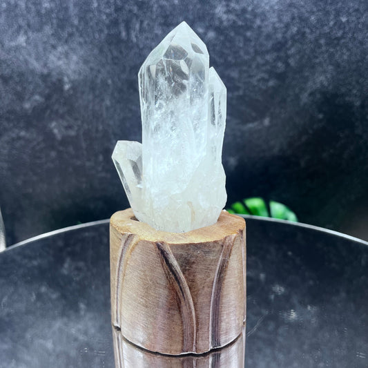 Clear Quartz Double Point in Tower
