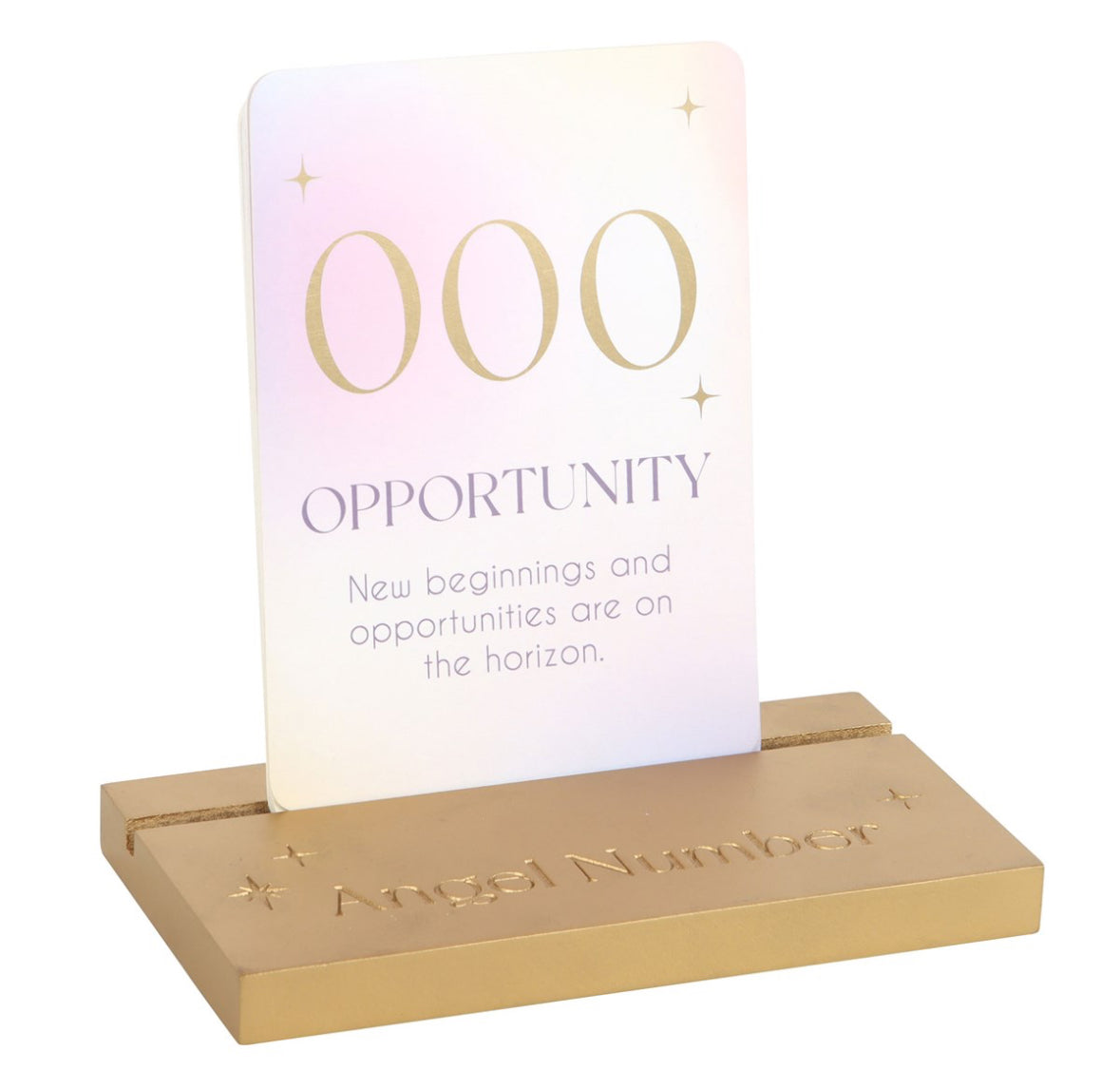 Angel Number Affirmation Cards with Wooden Stand