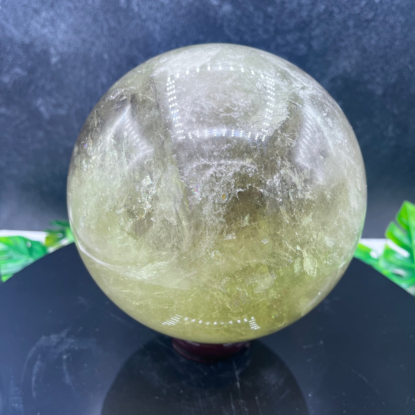 XL Lemon Quartz Sphere