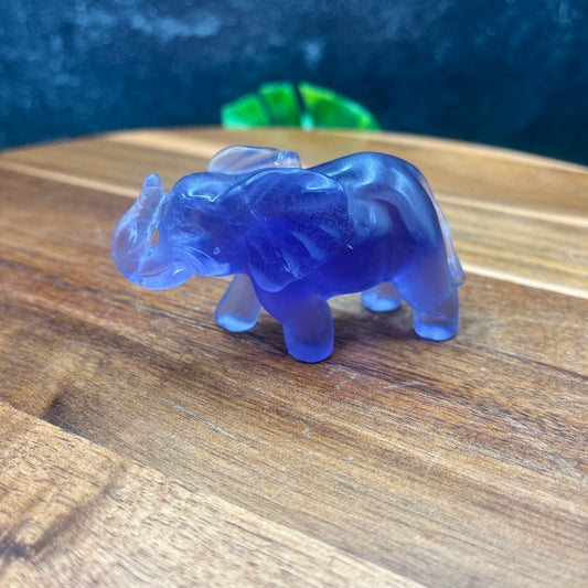 Purple Fluorite Elephant
