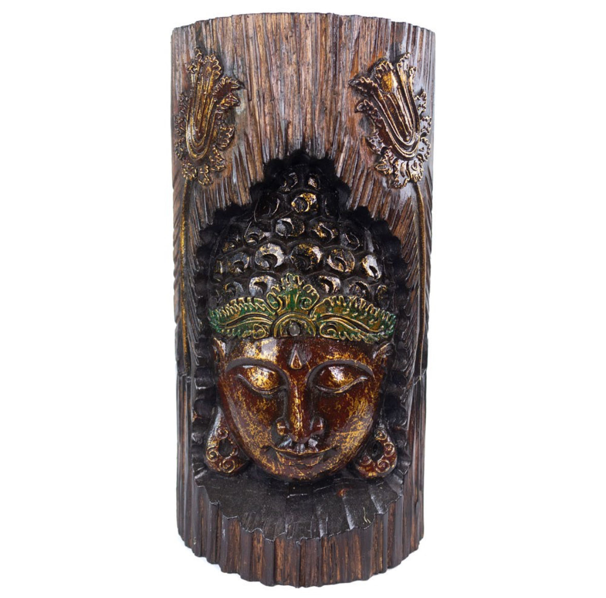 Albasia Wood Buddha Wall Hanging