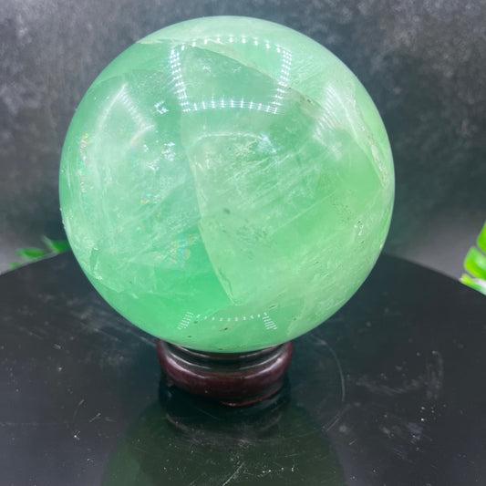 Green Fluorite Sphere
