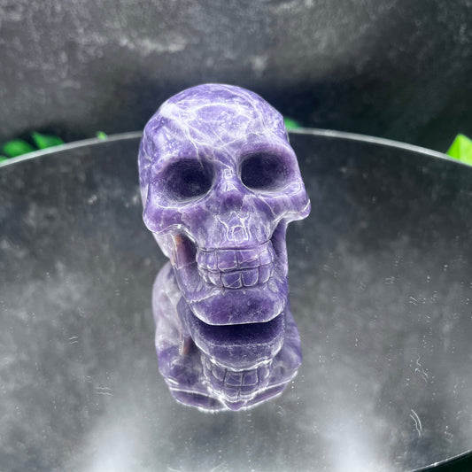 Lepidolite Skull