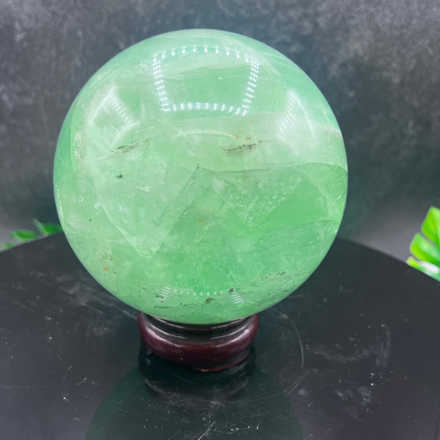Green Fluorite Sphere