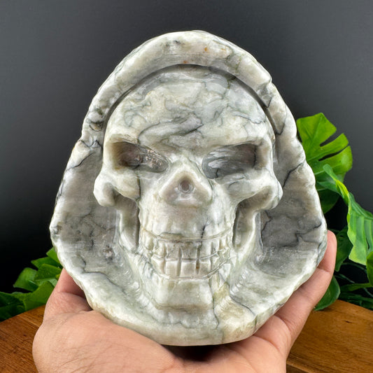 Grim Reaper Snake Jasper Skull