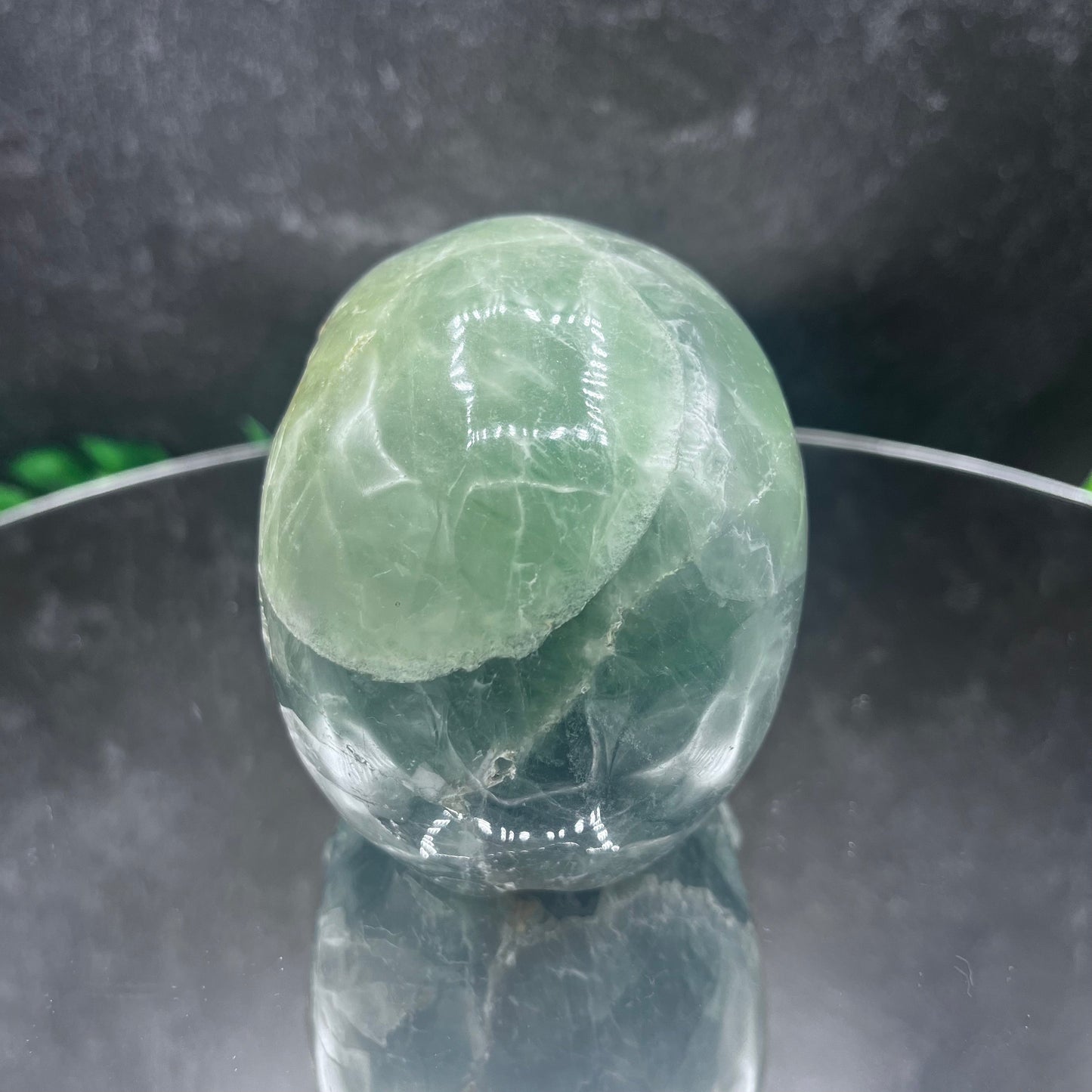 Green Fluorite Skull