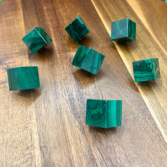 Malachite Standing Cubes