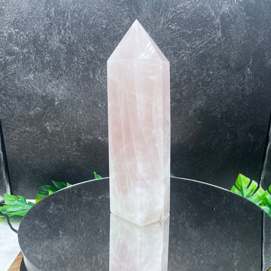 Chunky Rose Quartz Tower