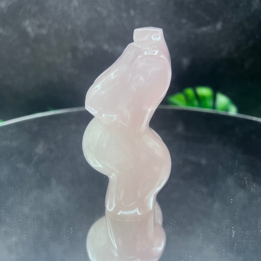 Rose Quartz Pregnant Goddess Body