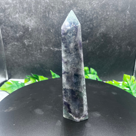 Rainbow Fluorite Slab Tower