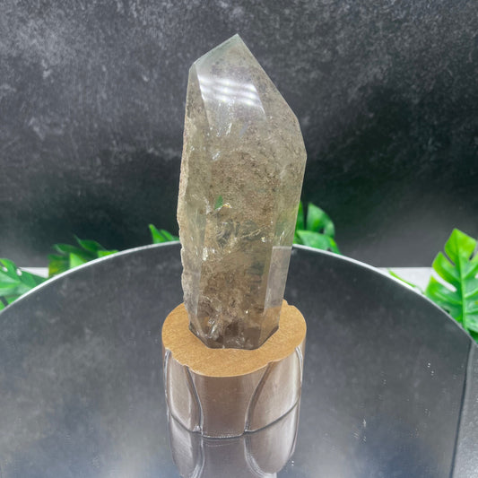 Clear Quartz Garden on Stand