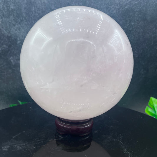 Large Light Rose Quartz Sphere