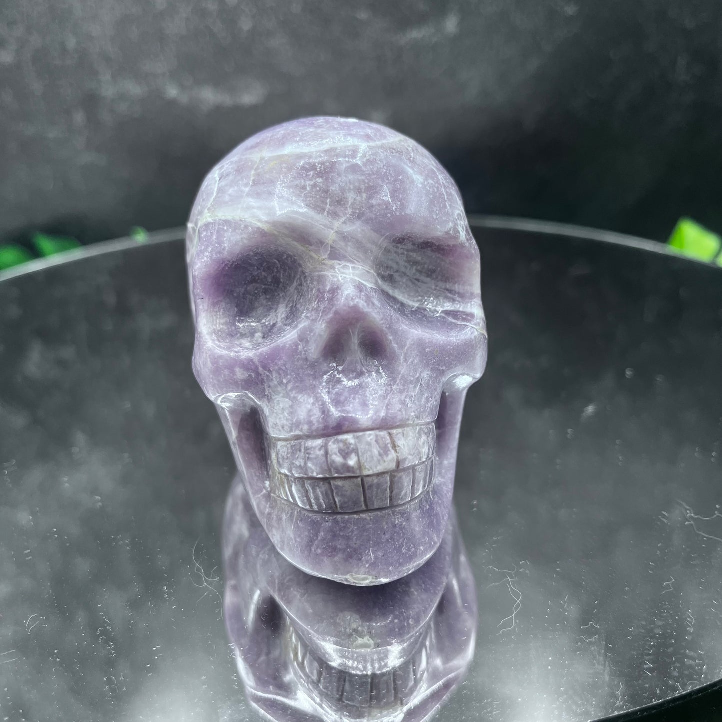 Light Purple Lepidolite Skull