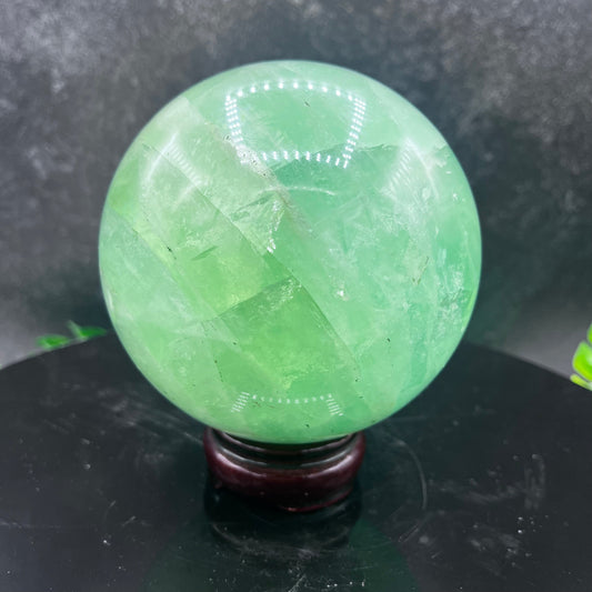 Green Fluorite Sphere
