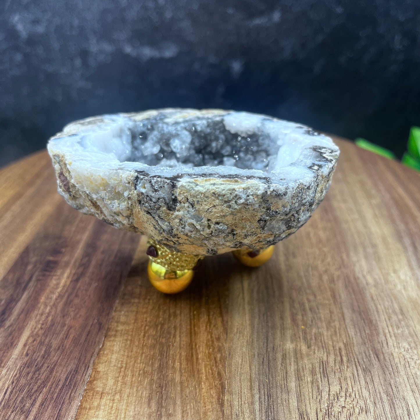 Druzy Agate Bowl