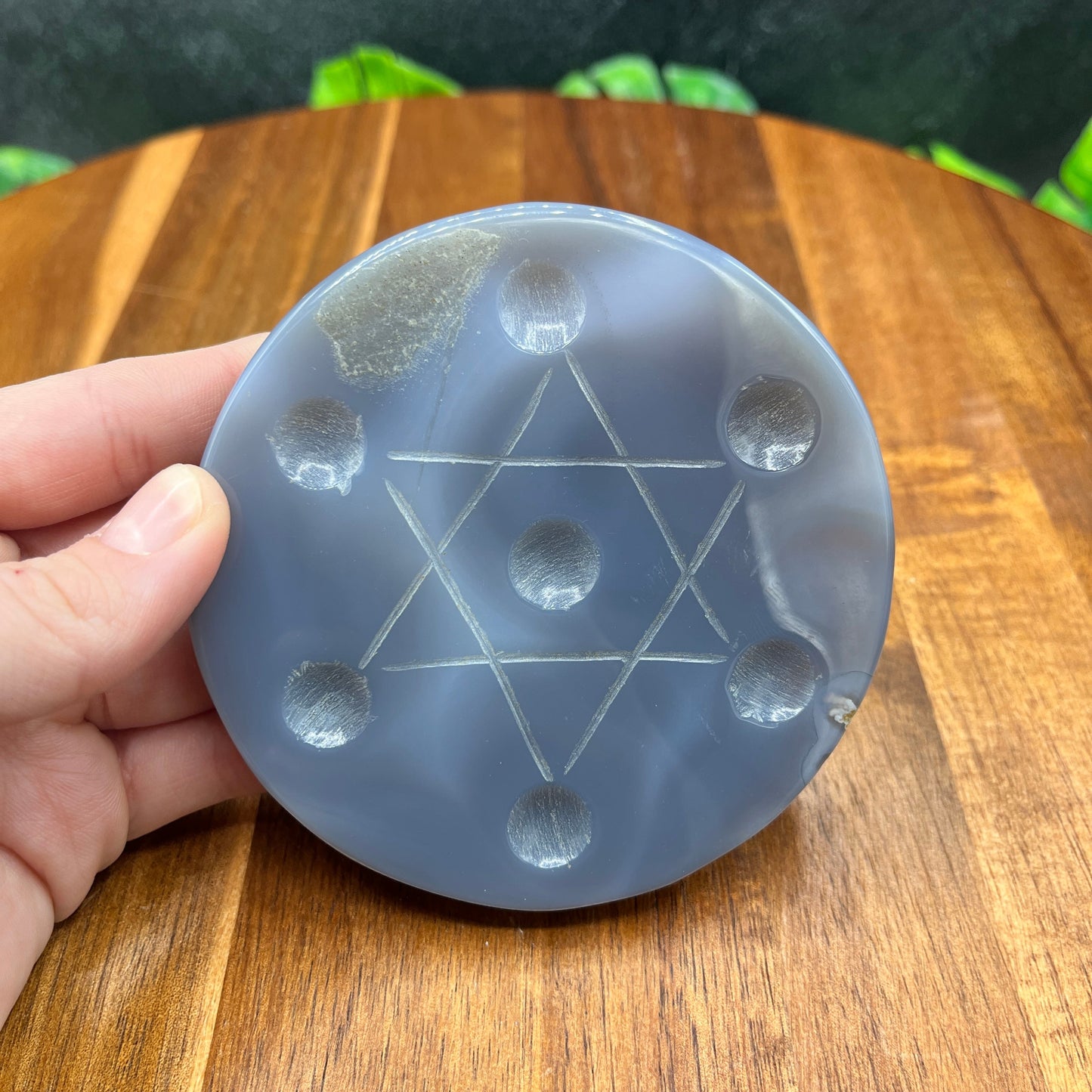 7 Sphere Agate Grid Plate
