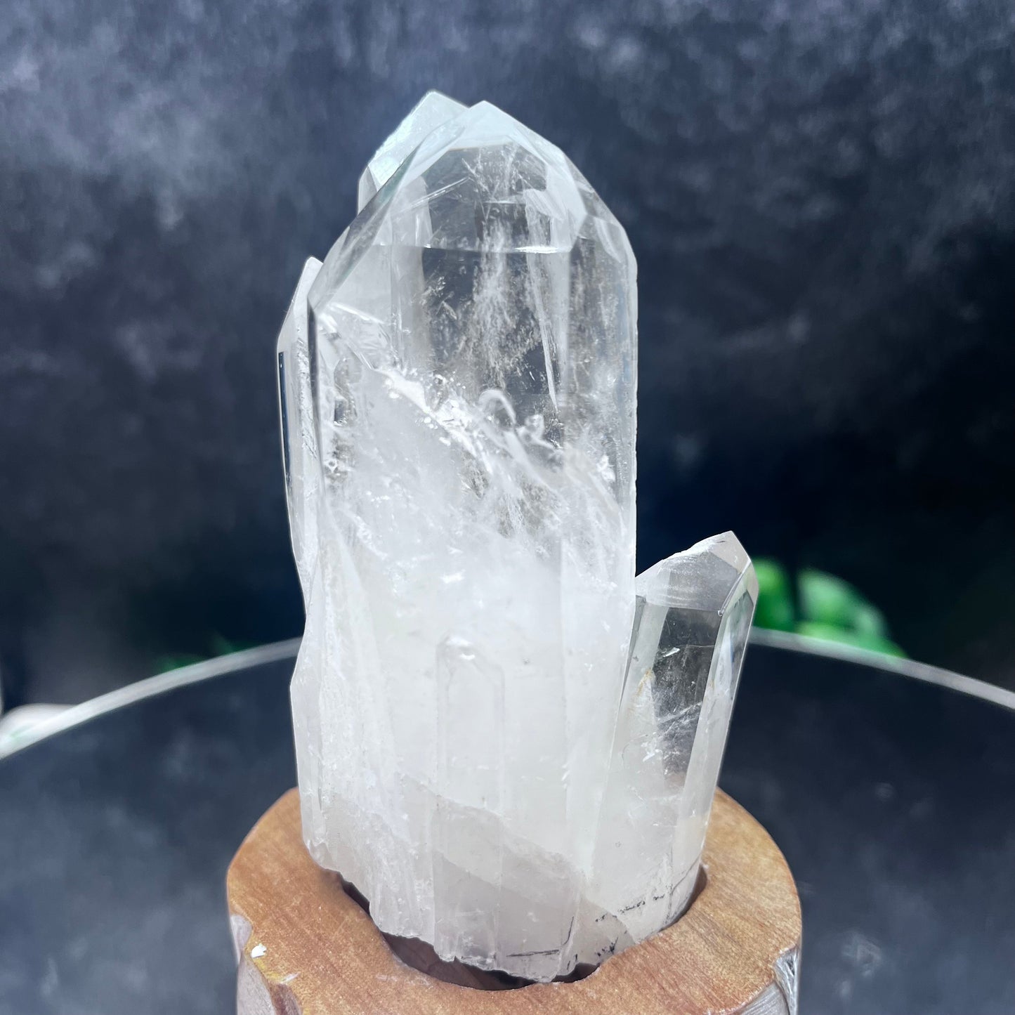 Clear Quartz Double Point in Tower