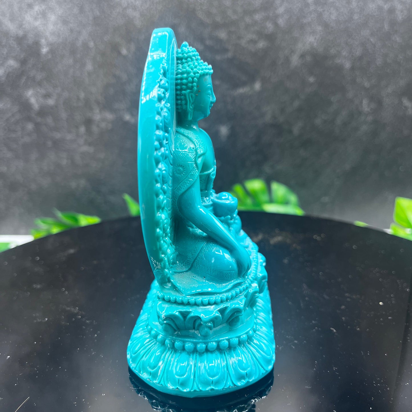 Blue Ivory Nut Seated Guanyin