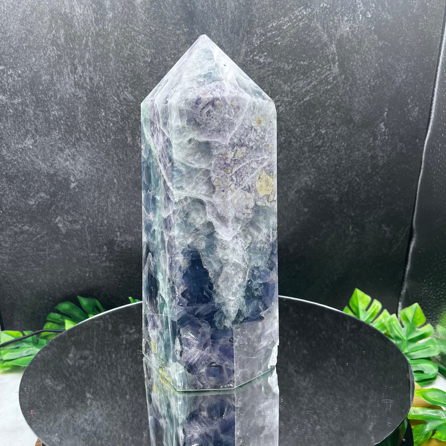 Chunky Rainbow Fluorite Tower