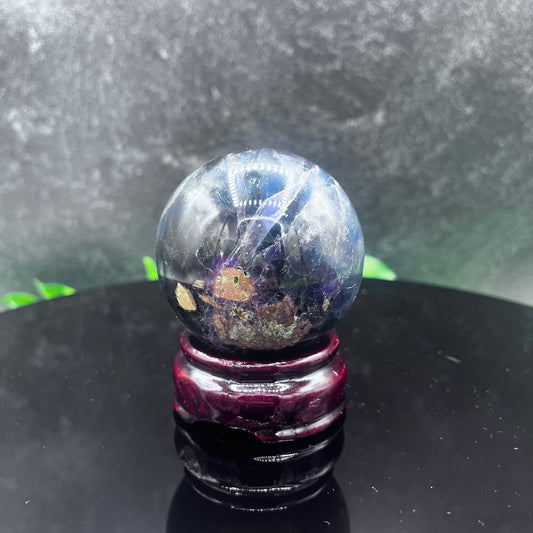 HQ Rainbow Fluorite Sphere