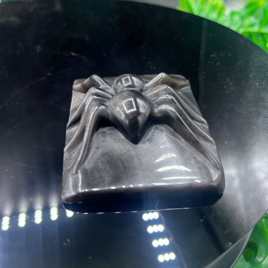 Silver Obsidian Spider