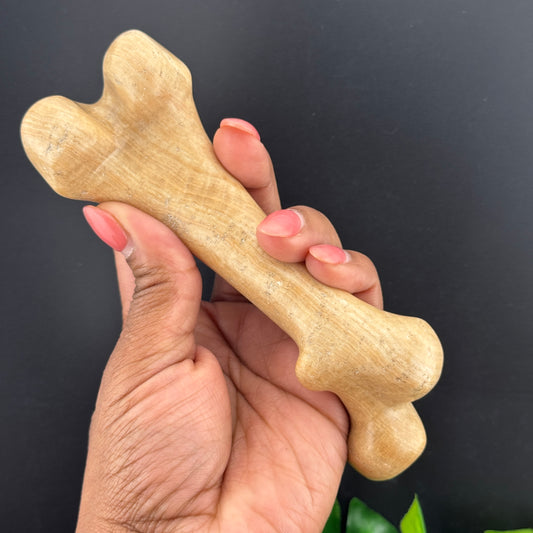 Brown Granite Bone Carving