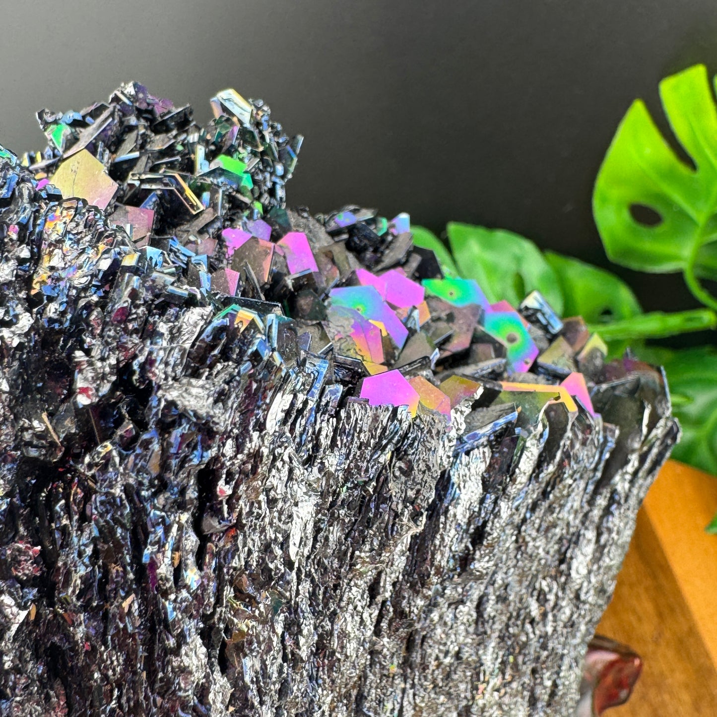 Unique “Bladed” Carborundum on Wood Stand