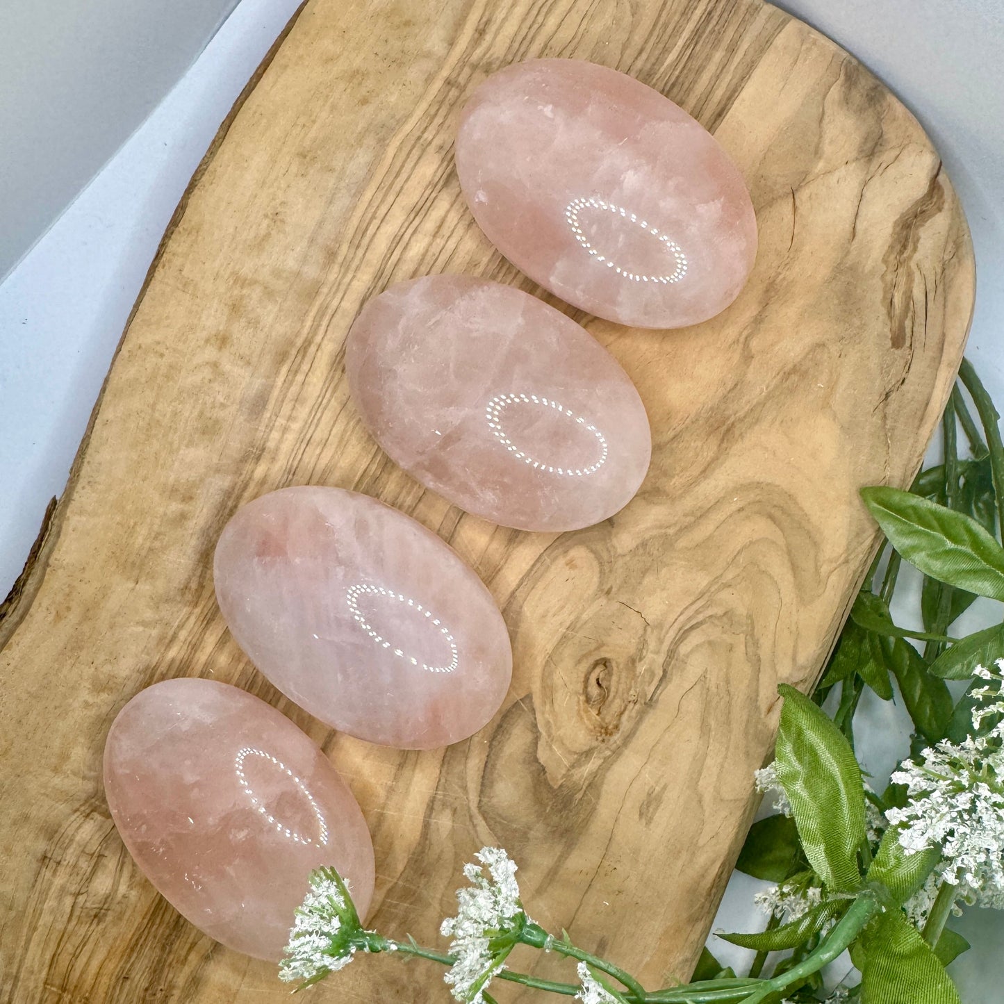 Rose Quartz Palm Stone