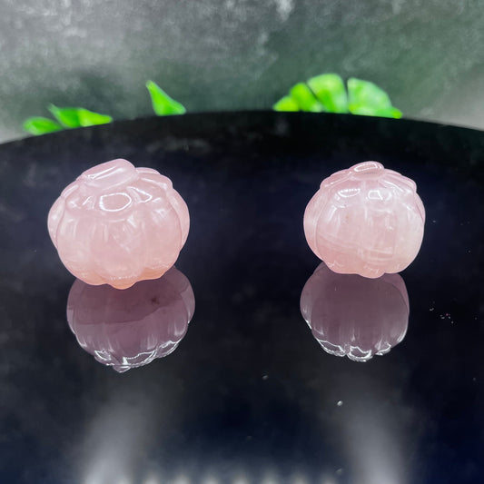 Mini Rose Quartz Pumpkins