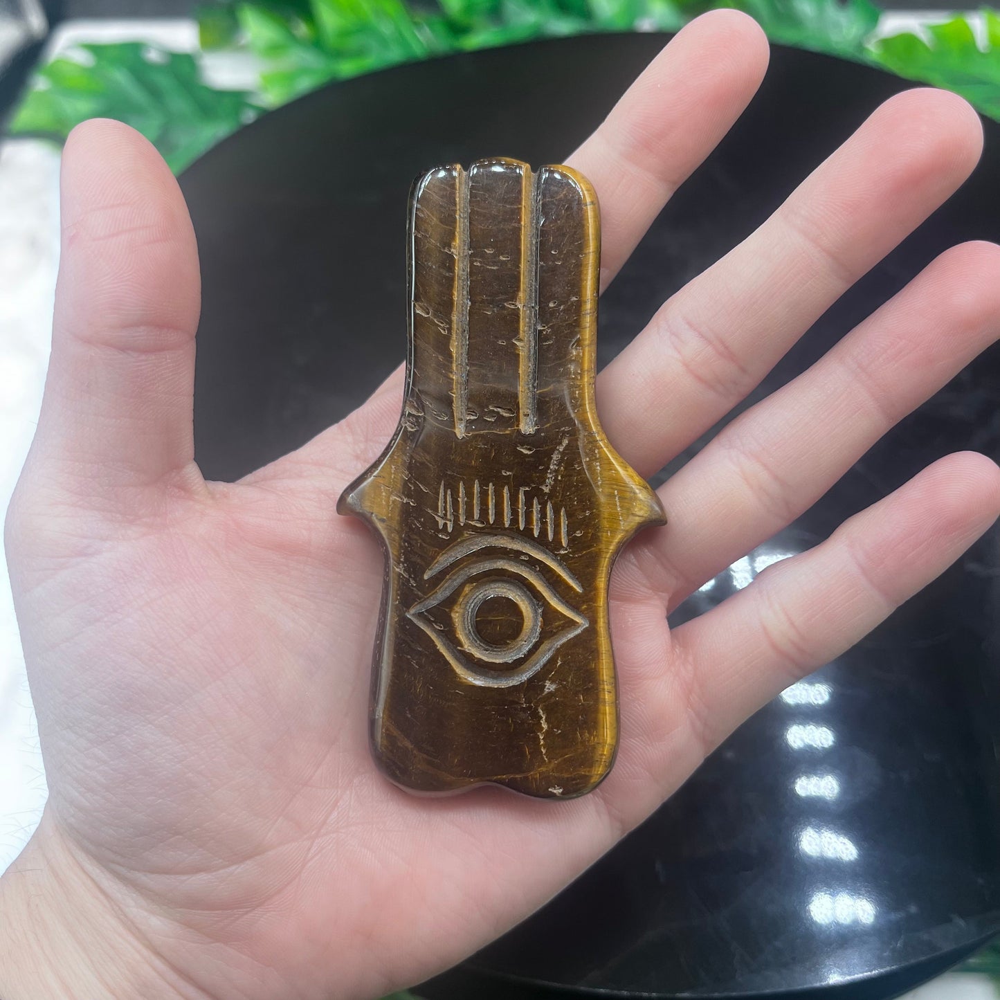 Tiger Eye Hamsa Evil Eye