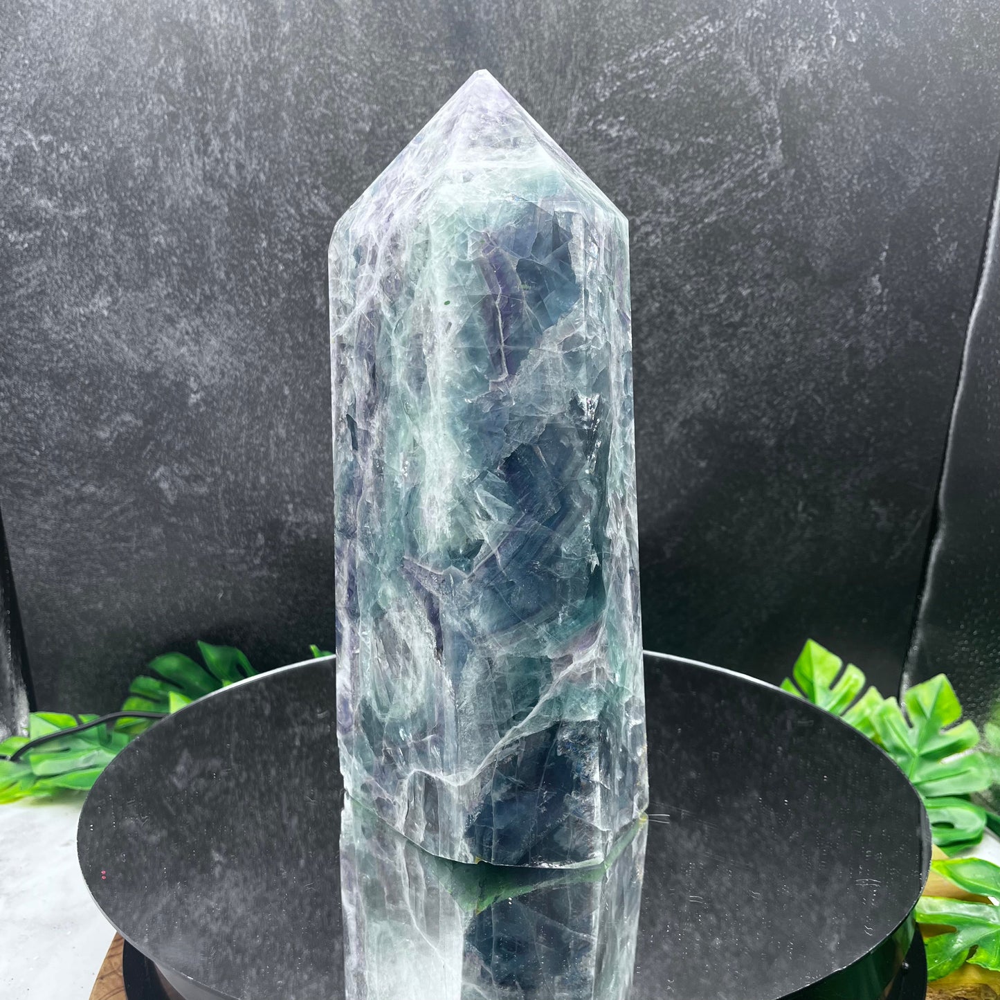 Chunky Rainbow Fluorite Tower