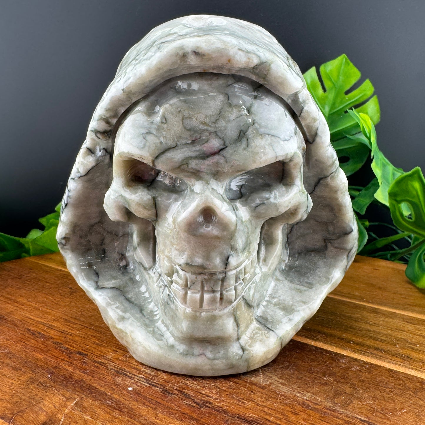 Grim Reaper Snake Jasper Skull