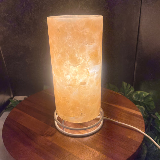 Peach Mother of Pearl Acrylic Lamp