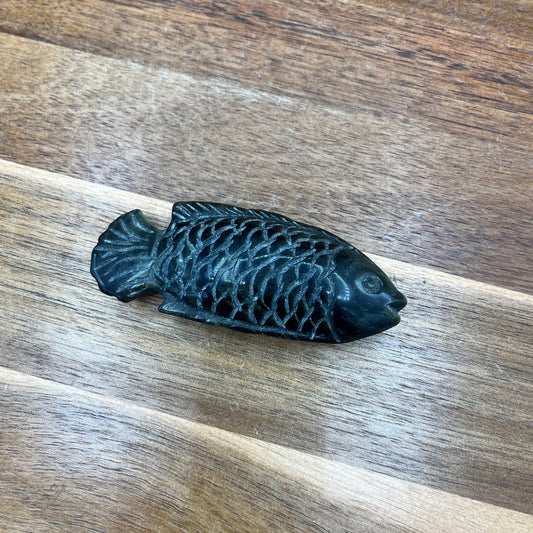 Gold Sheen Obsidian Fish