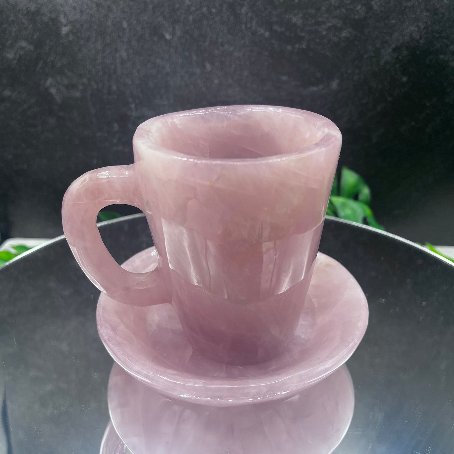 Rose Quartz Cup and Saucer