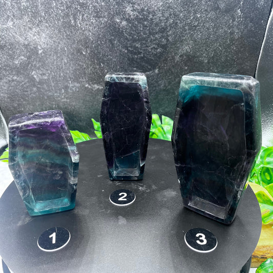 Rainbow Fluorite Coffin Bowl