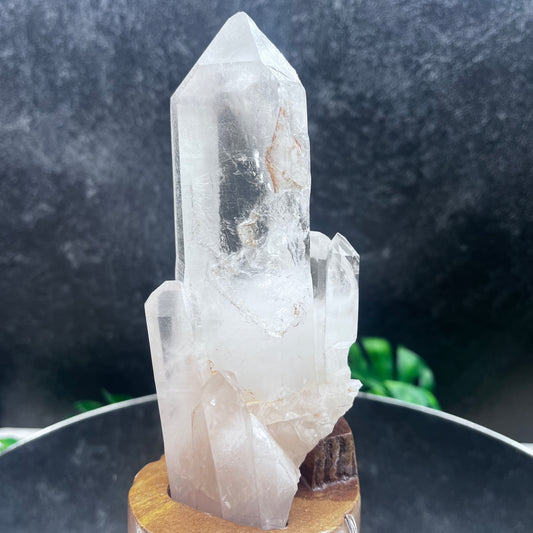 Clear Quartz Tower on Stand