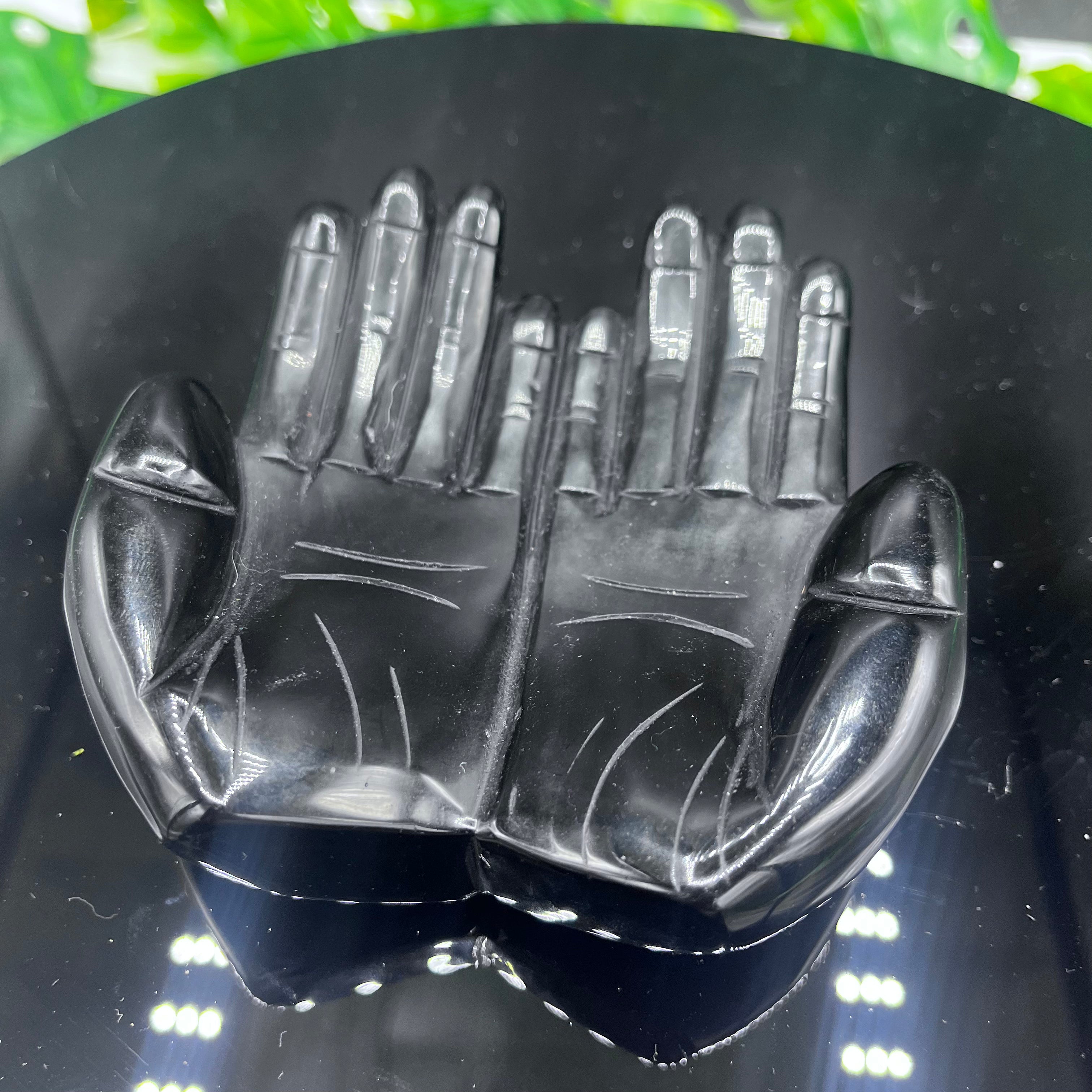 Black Obsidian Hand Carving - Crystals - Sage & Magic