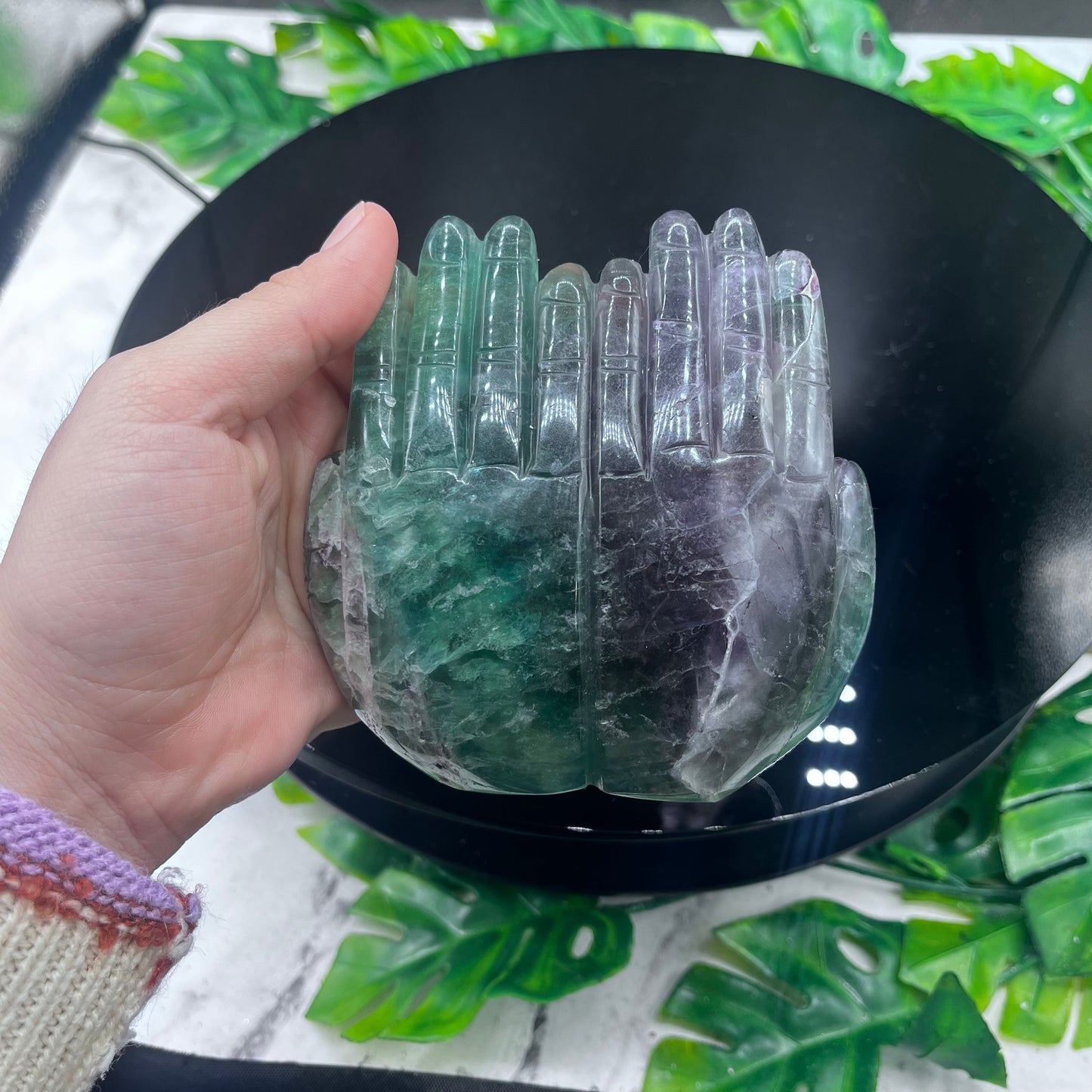 Fluorite Hand Carving