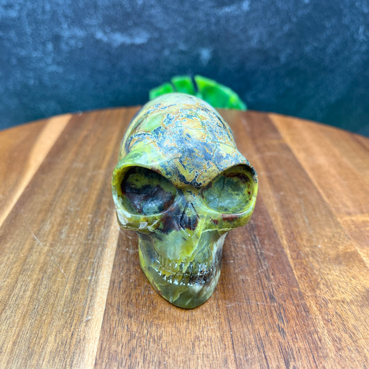 Hiso Jasper Mayan Alien Skull