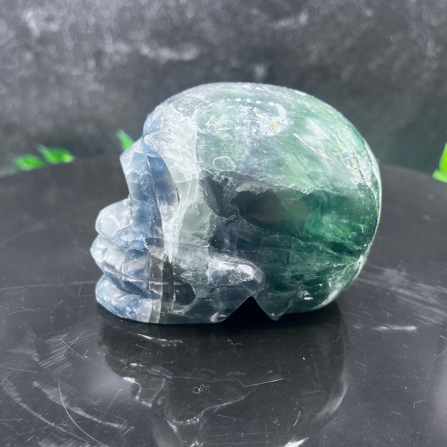 Funky Fluorite Skull