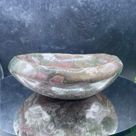 Round Ocean Jasper Bowl