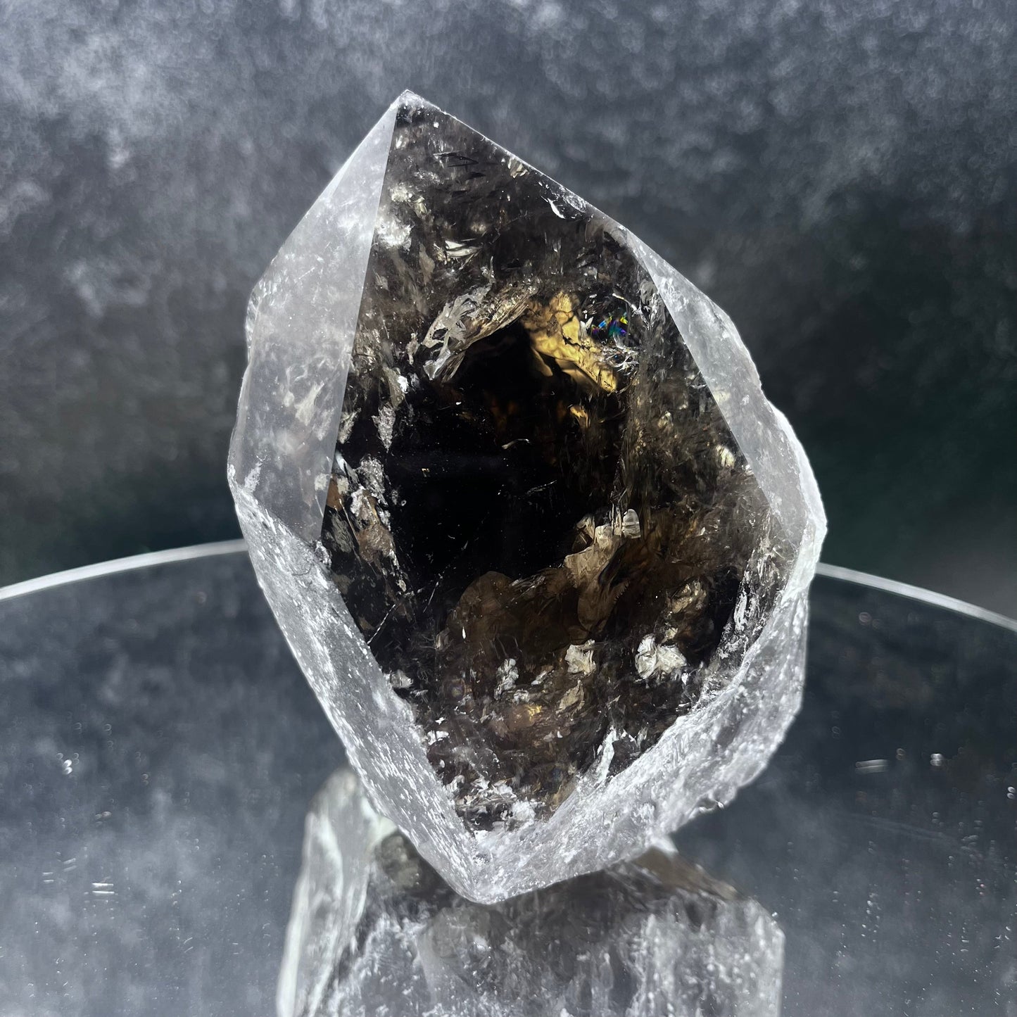 Semi-Polished Smoky Quartz Point