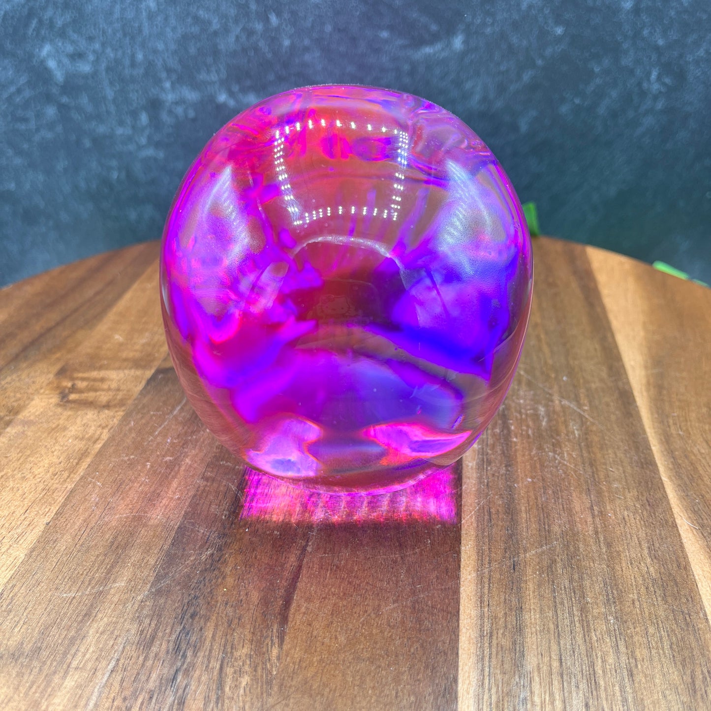 Purple Cosmic Glass Skull