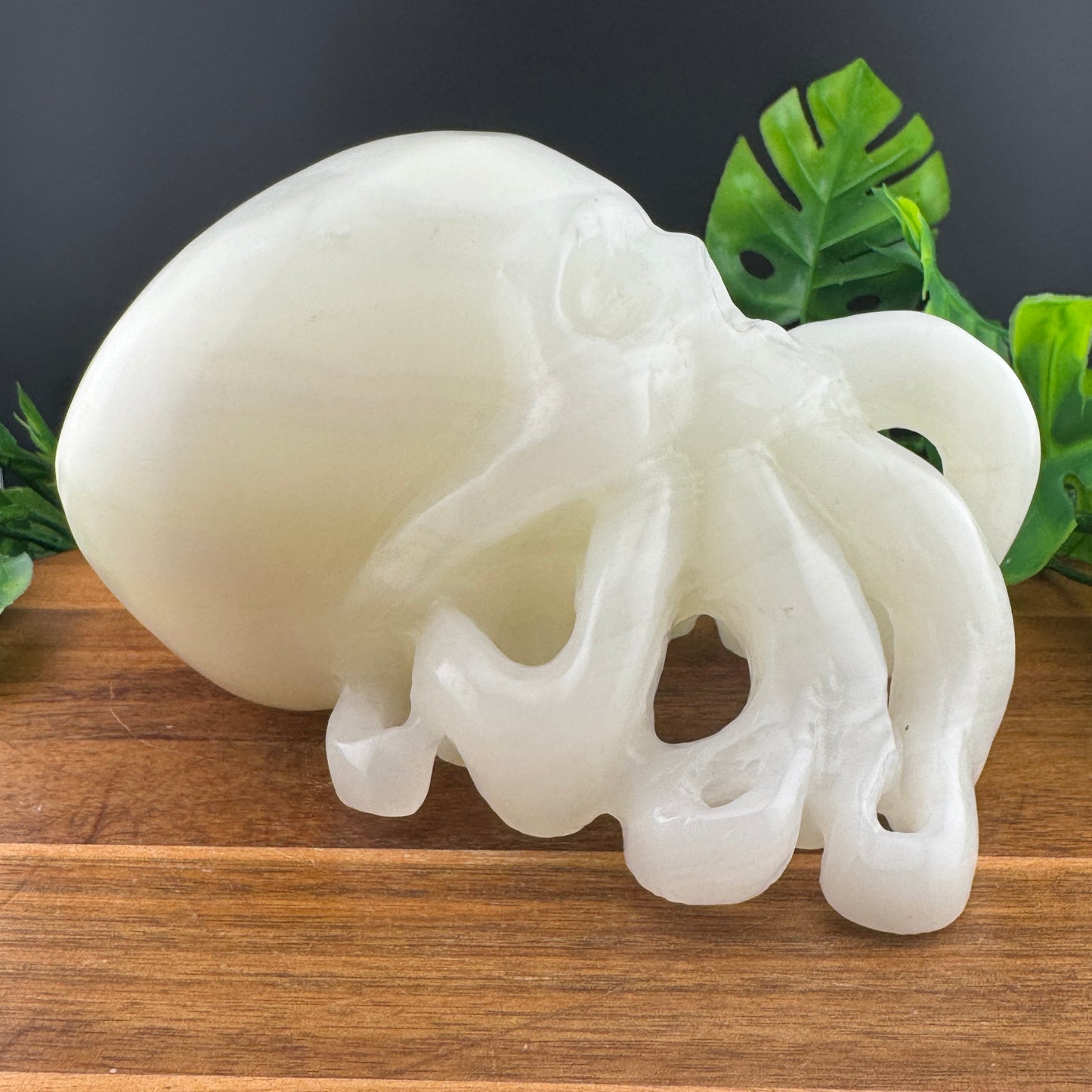 Afghan Jade Cthulhu Octopus Skull