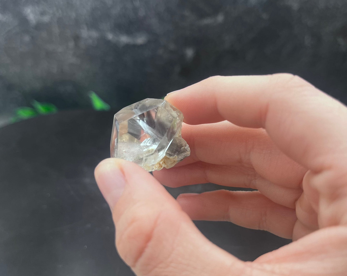 Silver Rutile in Quartz Specimen