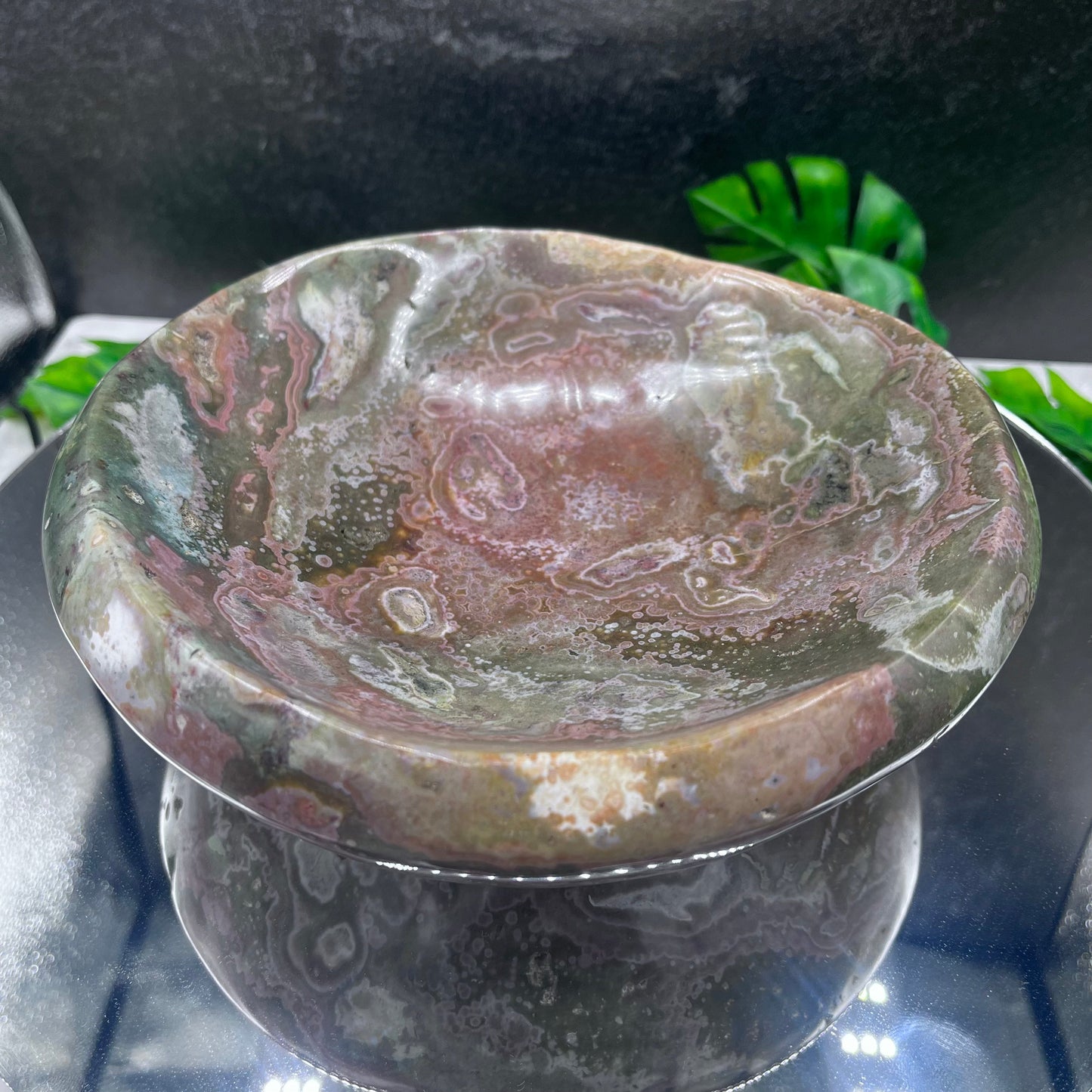 Round Ocean Jasper Bowl