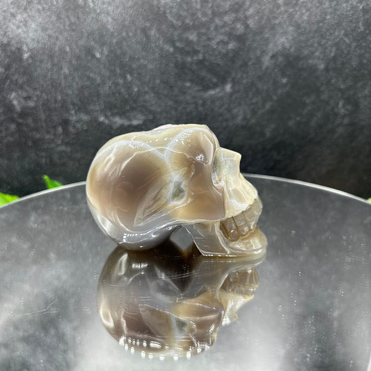 Amethyst Druzy Agate Skull