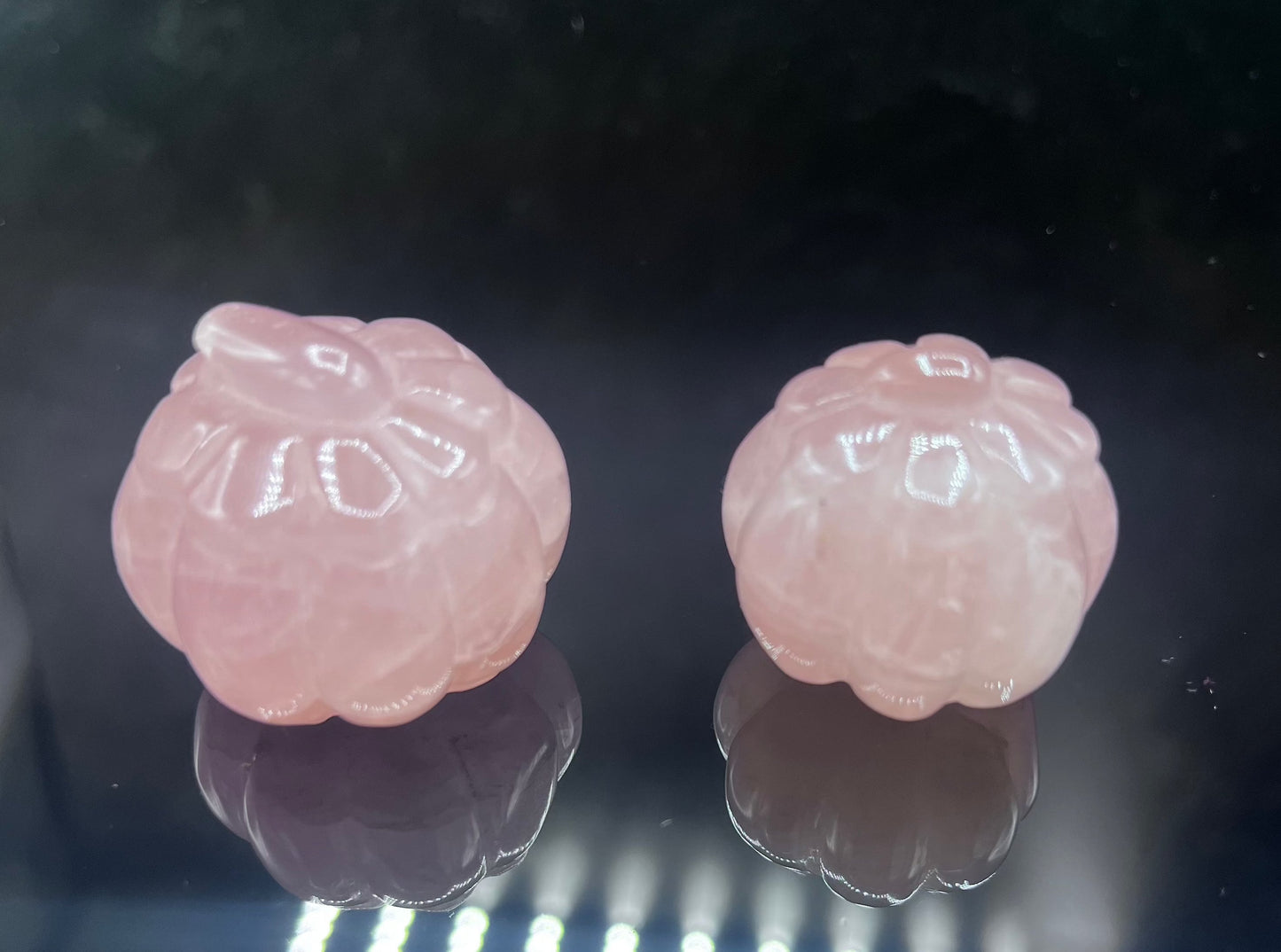 Mini Rose Quartz Pumpkins