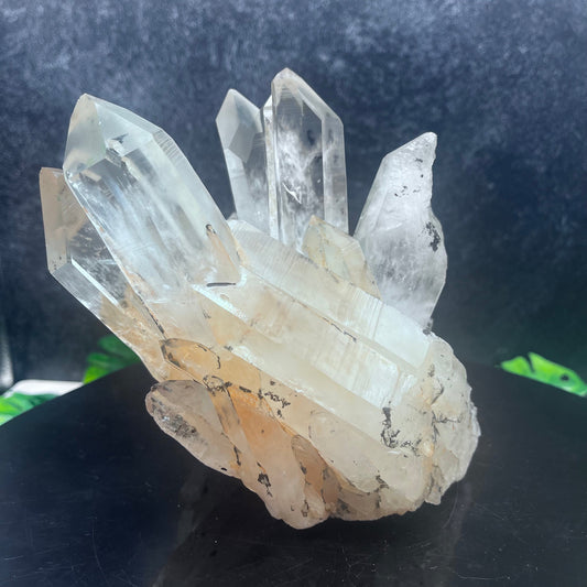 Tangerine Lemurian Quartz Cluster